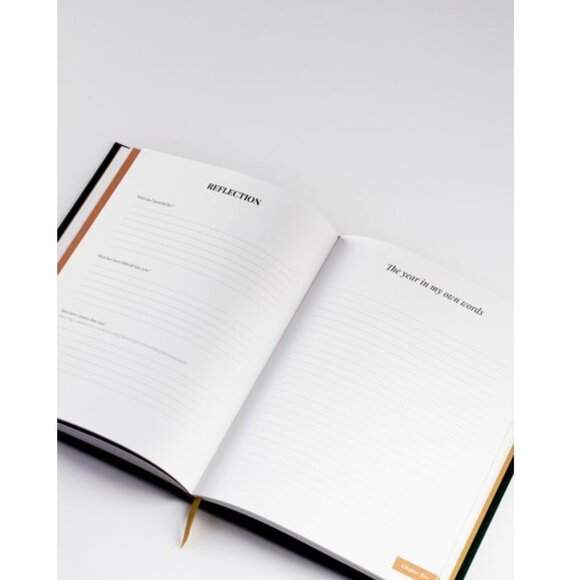 My Life in Chapters Fabric Covered Guided 10 Year Journal Notebook - Picture 4 of 8